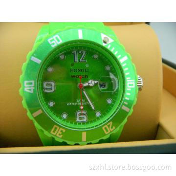 2012 newest arrival,grass green watch silicone